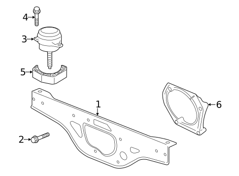 Engine & Trans Mounting for 2012 Porsche 911 #1