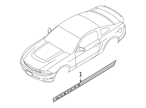 Stripe Tape for 2010 Ford Mustang #2