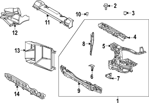 Radiator Support for 2024 Toyota Tundra #0