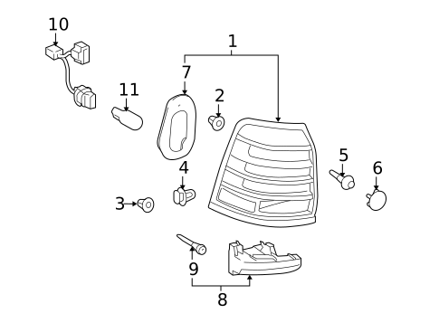 Bulbs - Chassis for 2009 Lexus LX570 #3
