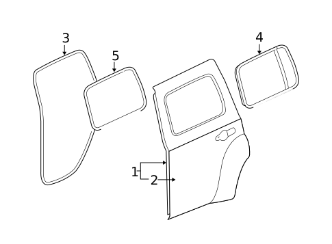 Door & Components for 2007 Chevrolet HHR #1
