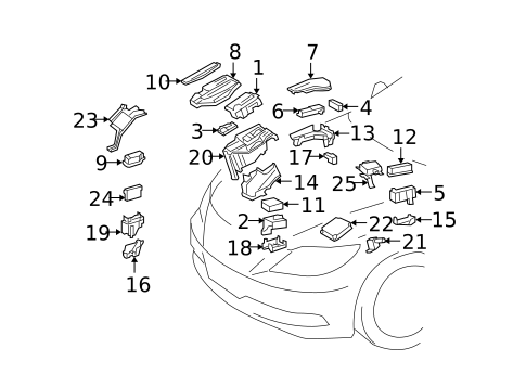 Electrical Components for 2007 Lexus LS460 #0