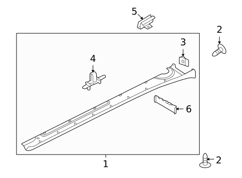 Exterior Trim - Pillars for 2013 Porsche 911 #2