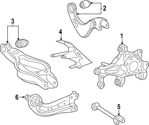 Rear Suspension for 2025 Lexus NX350h #0
