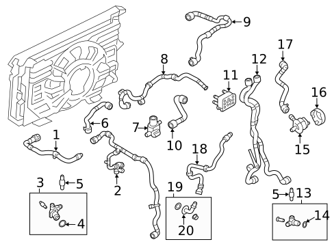 Hoses & Lines for 2020 Jaguar I-Pace #0