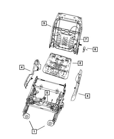 Front Seats - Adjusters, Recliners, Shields and Risers for 2011 Chrysler 200 #0