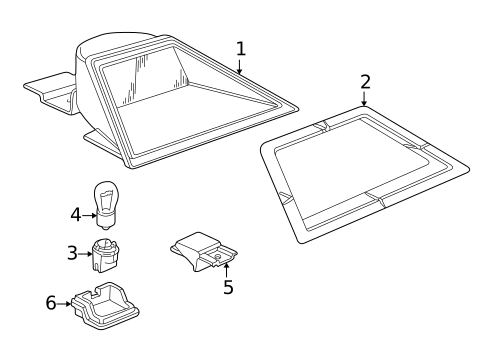 High Mount Lamps for 1998 BMW 750iL #0
