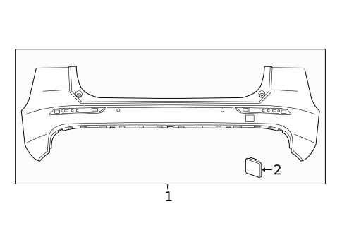 Bumper & Components - Rear for 2021 Volvo V60 #2
