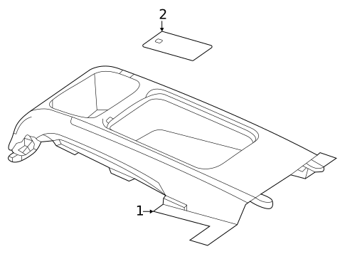 Rear Console for 2021 Mercedes-Benz AMG GT 63 #1