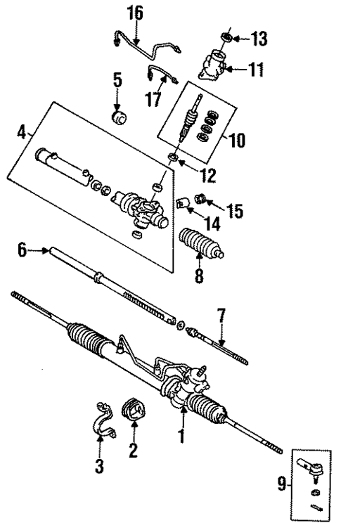 Steering Gear & Linkage for 1997 Toyota Corolla #0