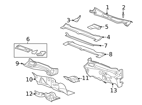Cowl for 2010 Buick Lucerne #0
