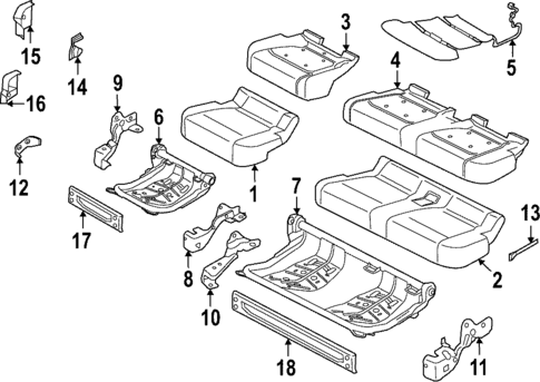Rear Seat Components for 2025 Ford F-150 Lightning #0