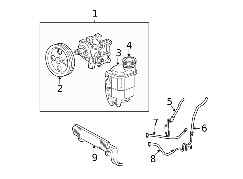 Pump & Hoses for 2003 Dodge Ram 3500 #1
