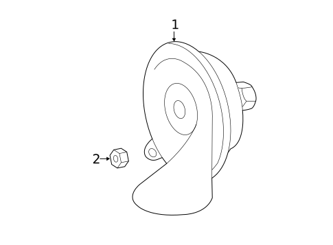 Horn for 2010 Mercedes-Benz G55 AMG #0