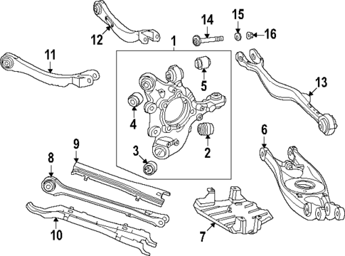Rear Suspension for 2025 Mercedes-Benz GLC350e #0