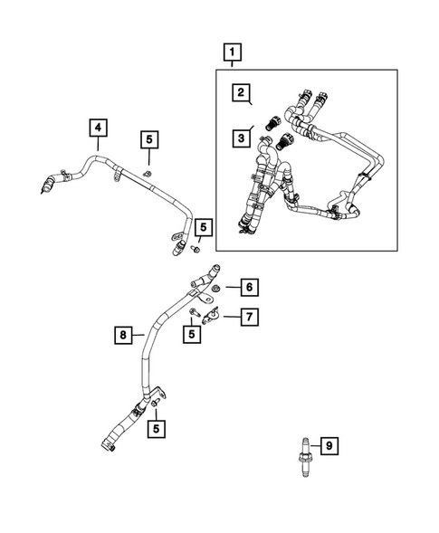 Air Conditioner and Heater Plumbing for 2023 Chrysler Pacifica #3