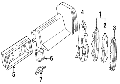 Backup Lamps for 1993 Cadillac 60 Special #0
