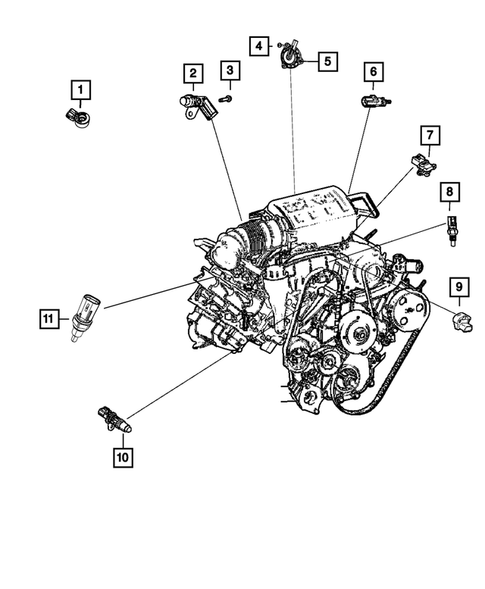 Sensors for 2014 Jeep Grand Cherokee #3