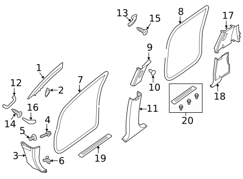 Interior Trim - Cab for 2023 Nissan TITAN #0