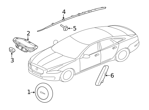 Air Bag Components for 2013 Jaguar XJ #0