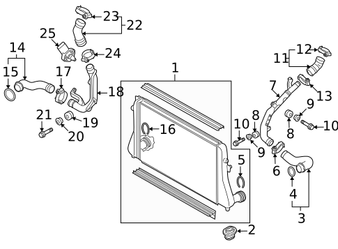 Intercooler for 2011 Audi A3 Quattro #1