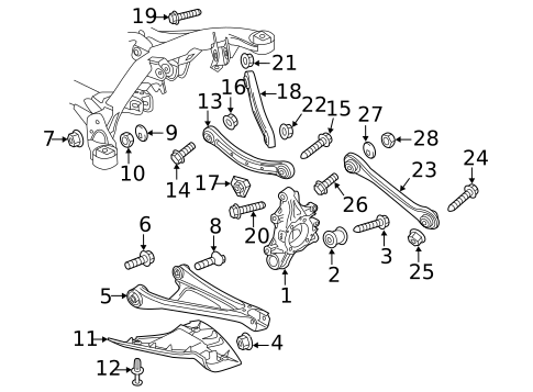 Rear Suspension for 2017 Volkswagen Touareg #1