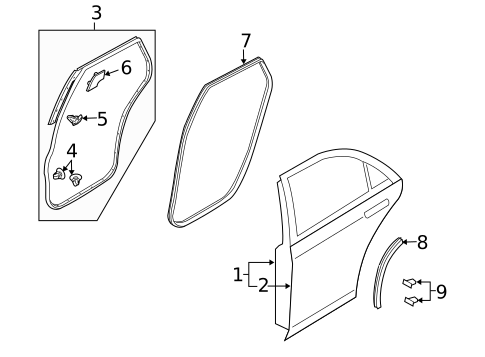 Door & Components for 2011 Mazda CX-7 #0
