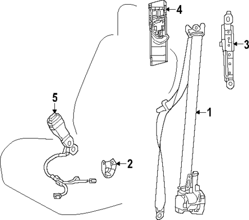 Front Seat Belts for 2024 Lexus RZ300e #0