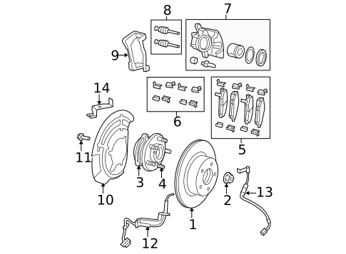 Front Brakes for 2009 Jeep Wrangler #0