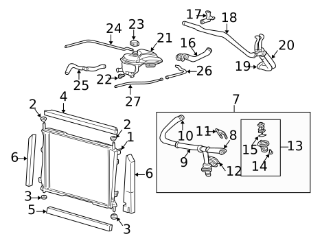 Radiator & Components for 2008 Jaguar X-Type #0