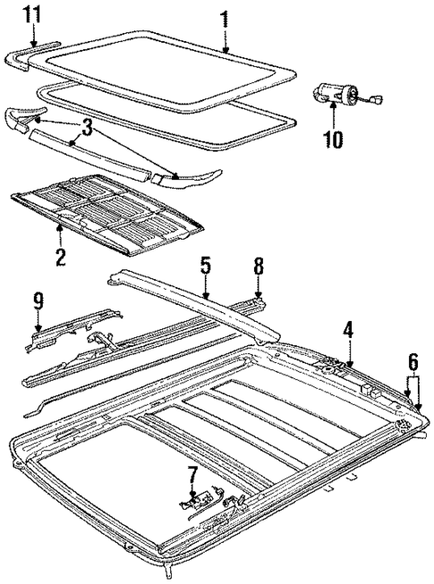 Sunroof for 1993 Chrysler New Yorker #0