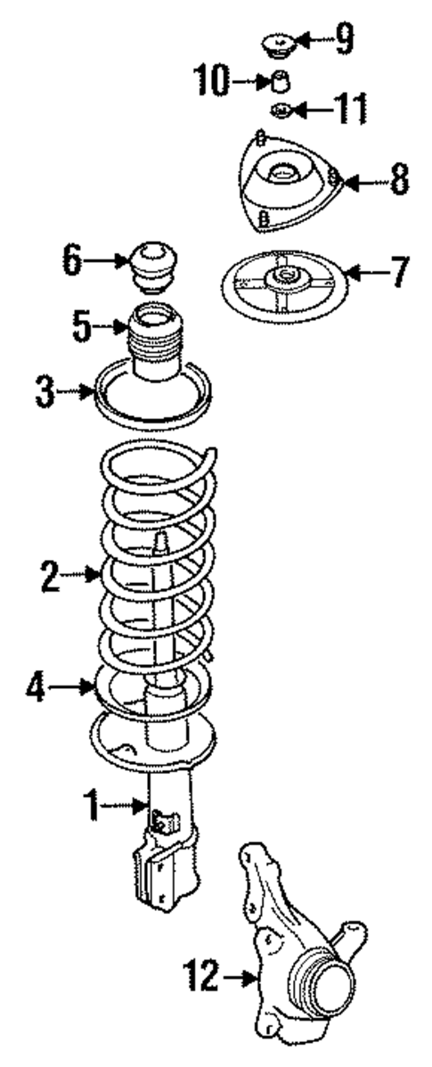 Suspension Components for 1996 Hyundai Sonata #1