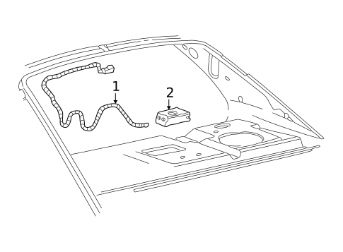 Antenna & Radio for 2000 Lincoln LS #0
