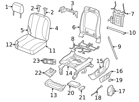 Front Seat Components for 2016 Ram 3500 #0