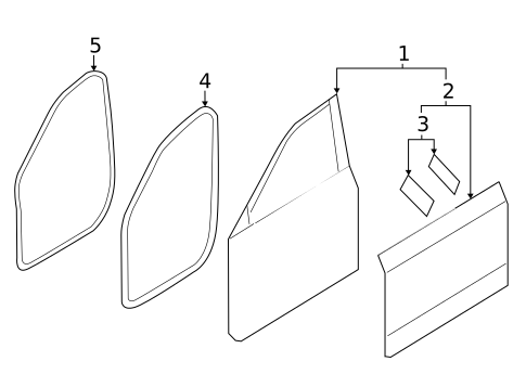 Door & Components for 2019 Volvo XC90 #0