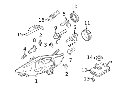 Bulbs - Chassis for 2008 Mazda 5 #2