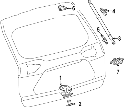 Liftgate for 2024 Toyota bZ4X #2