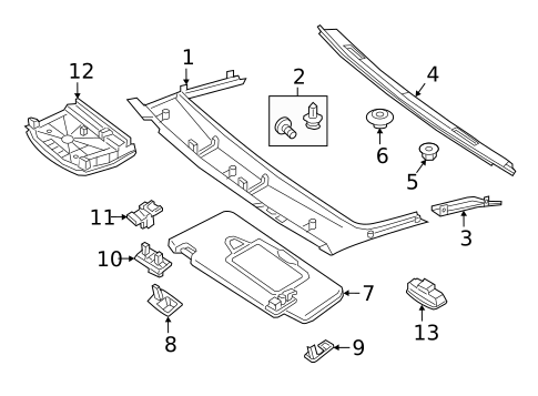 Interior Trim - Roof for 2021 Mercedes-Benz S63 AMG #1