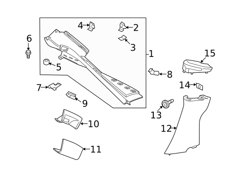 Interior Trim - Quarter Panels for 2006 Porsche Cayman #0
