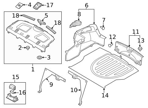 Interior Trim - Rear Body for 2017 Kia Forte #0