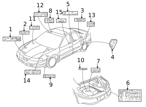 Labels for 2000 Pontiac Bonneville #0