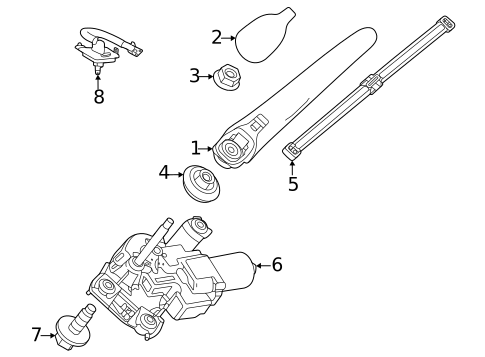 Wiper & Washer Components for 2021 Mercedes-Benz GLA250 #1