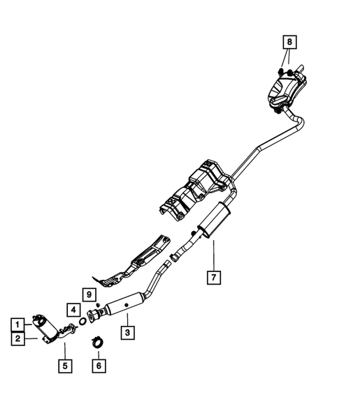 Exhaust System for 2010 Dodge Journey #3
