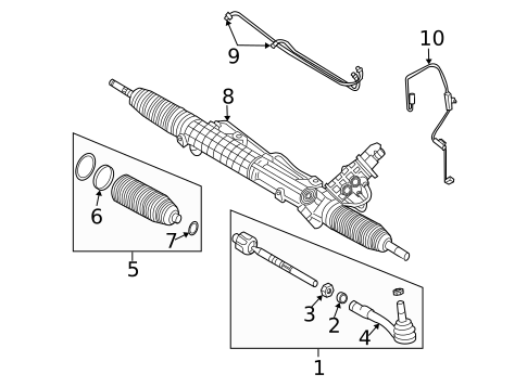 Steering Gear & Linkage for 2003 BMW 745Li #0