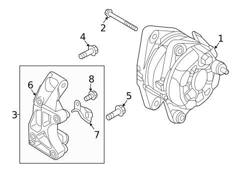 Alternator for 2015 Hyundai Genesis #0