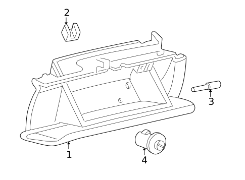 Glove Box for 1997 Chevrolet Corvette #0