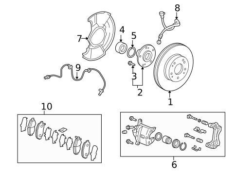 Anti-Lock Brakes for 2010 Honda Civic #0
