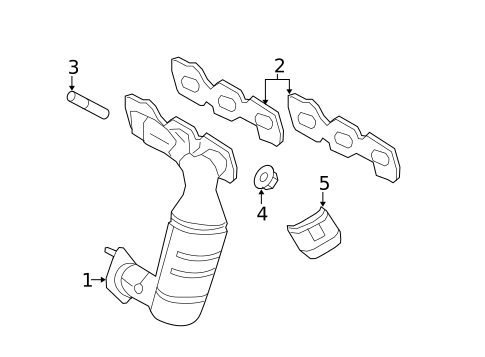 Exhaust Manifold for 2008 Ford Escape #0
