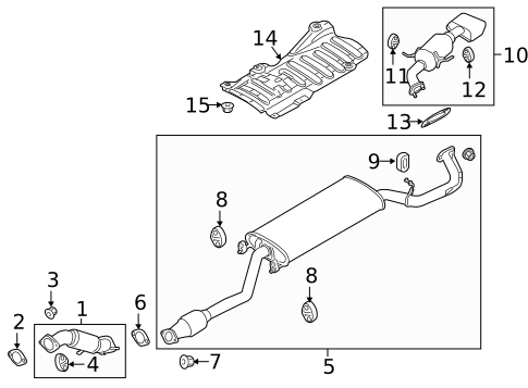 Exhaust Components for 2017 Hyundai Santa Fe Sport #0