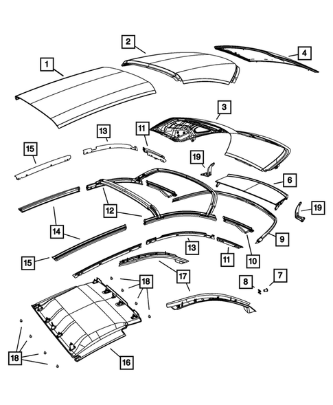 Roof for 2013 Chrysler 200 #1